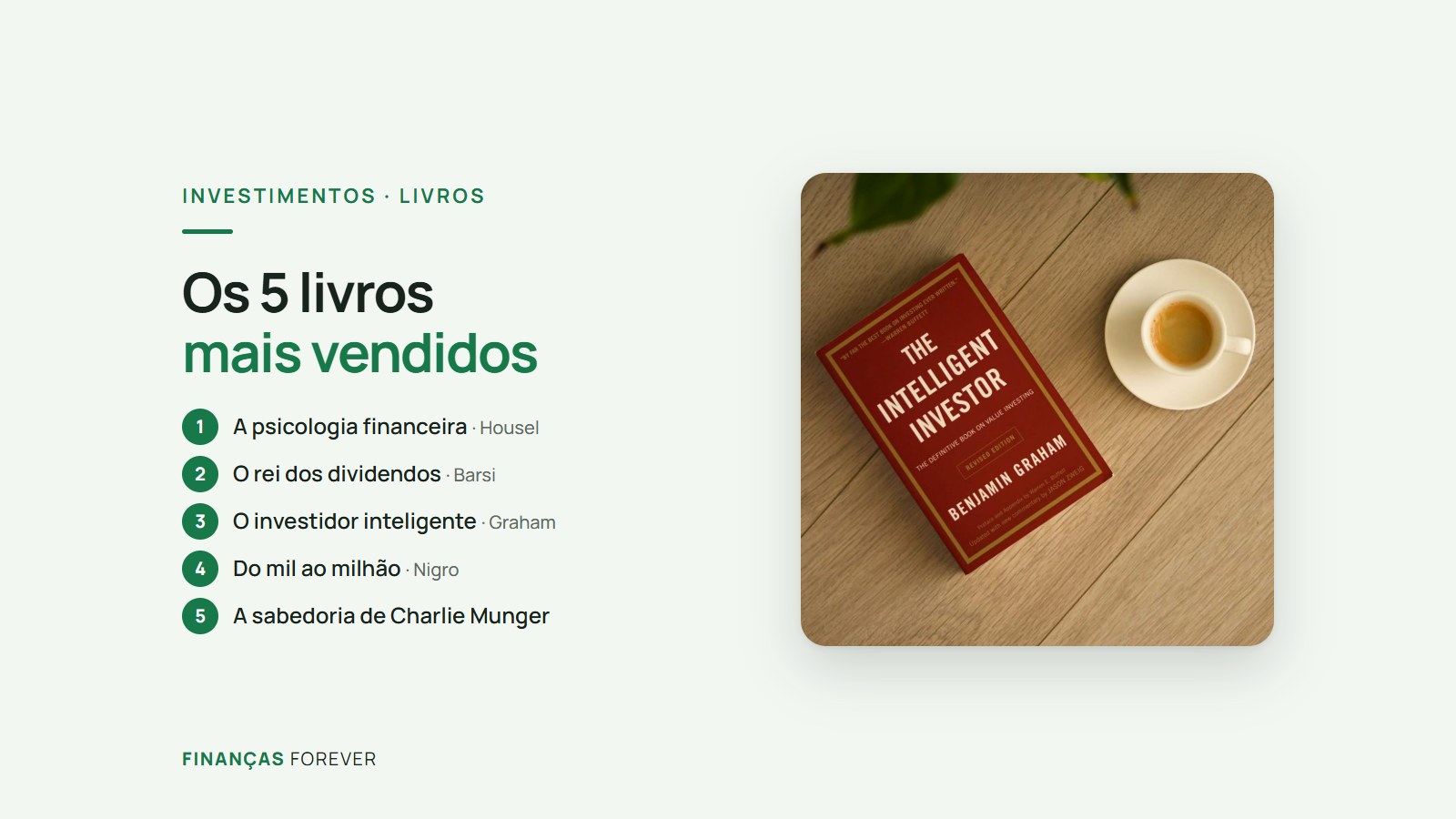 Os 5 livros mais vendidos sobre investimentos (e o que cada um ensina)